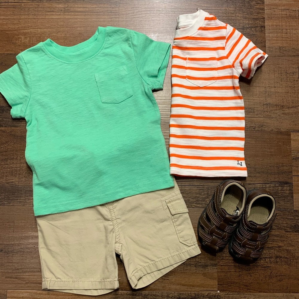 12 month boy 3pc spring summer bundle